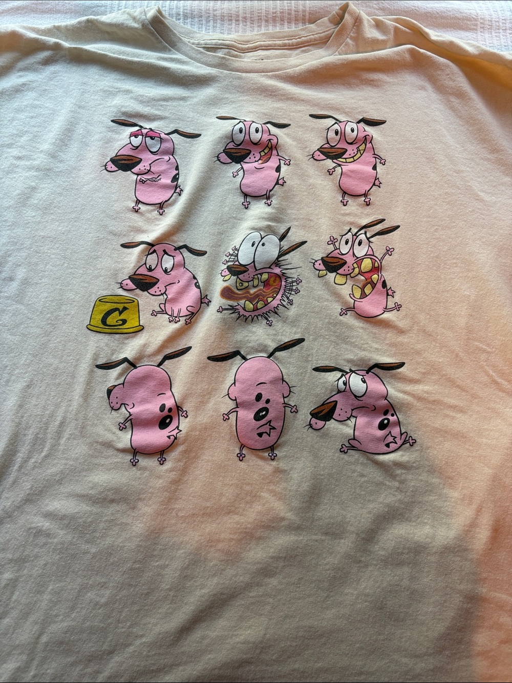 Cartoon Graphic Tee - Courage the Cowardly Dog